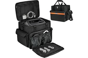 LEFOR·Z Funda de transporte compatible con estación eléctrica portátil Jackery Explorer, bolsa de almacenamiento de viaje impermeable con múltiples bolsillos para cable de carga y accesorios (solo bolsa)