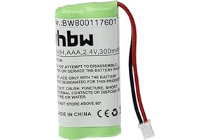 vhbw Akku kompatibel mit Dentsply SmartLite Curer, SmartLite PS, Caulk Medizintechnik (300 mAh, 2,4 V, NiMH)