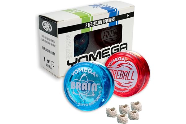 Yomega 2 filateurs légendaires de Le Yoyo Original avec Un Brain et Un Fireball Transaxle Yo-Yo. Cadeau Parfait pour Les Enfants, pour Les débutants, Les intermédiaires et Les Pros.