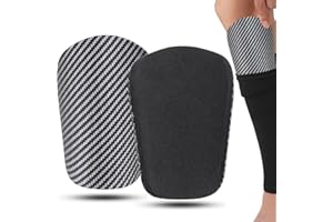 Demarsen 2 Pièces Protège-Tibias de Football, 11,5 x 8 cm Mini Protège Tibias de Football, Équipement de Protection Antidérapants, Protege Tibia Foot pour Hommes Femmes Enfants