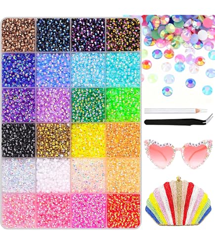 4mm diverse kleuren strass decoratie steentjes /- 300 stuks | FE52932
