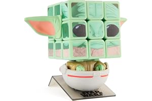 SPIN MASTER Rubik's Cube - Rubiks Cubers Grogu - Jeu Casse-Tête Adulte Et Enfant - Rubiks Cube Magique - Puzzle 3x3 Original - Jouet Grogu Star Wars - Puzzle Résolution De Problème - Jeu Enfant 8 Ans et +