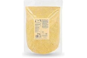 ‎KORO KoRo - Bio Polenta 2 kg - 100% feiner Maisgrieß für cremige Polenta - Ohne Farbstoffe, Geschmacksverstärker und Konservierungsstoffe - Aus kontrolliert biologischem Anbau - Vegan - Ballaststoffreich…