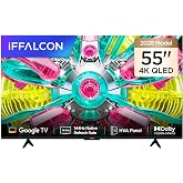 iFFALCON 55U75A تلفزيون ذكي 55 بوصة 4K QLED Color Quantum Crystal HDR 10+ Gaming Google TV، معدل تحديث طبيعي 144 هرتز، Dolby Vis