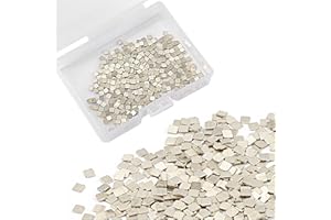 AIEX 4 Gramos Fundente de Soldadura de Plata Joyería, 2x2mm Chips de Soldadura de Plata Precortados Densidad Media Soldadura Fácil para Reparación y Fabricación de Joyas (Baja temperatura, 718°C)