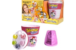 Shaker Maker, Poudre Création de Personnages, Activité Artistique et Manuelle, Modèle Hello Kitty, pour Les Enfants dès 5 Ans, HKH00