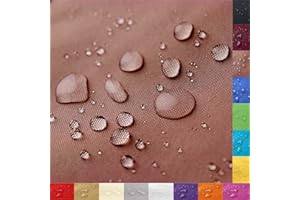 ZHhan Tejido de poliéster Impermeable, Columna de Agua de 12.000 mm, 150 cm de Ancho, cantidad = Metro, Medida por Metro, Impermeable, Resistente al desgarro, Duradero, Tela Exterior (marrón, 1,5 m)