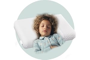 ‎EVAN BROWNS EVAN BROWNS® Kissen Kinder - Nackenstützkissen Kinder - Orthopädisches Kissen - kuschelweiches Memory Foam Kopfkissen - Kinderkopfkissen - Kinderkissen ab 3 Jahre wie auf Wolken schlafen