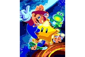 jieyisier Peinture par numéros pour adultes - Dessin animé - Peinture à l'huile sur toile avec 3 pinceaux et peintures acryliques - Idéal pour les décorations murales et les cadeaux de Noël - 40 x 50