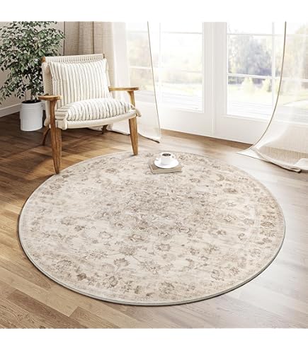 Xfrog machinaal wasbare vloerkleed groot vintage vloerkleed kortpolig antislip traditioneel vloerkleed tapijt voor woonkamer kantoor keuken eetkamer Blush 200x300CM