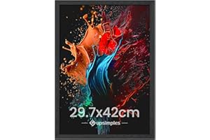upsimples A3 Picture Frame, Wall Gallery Photo Frames with Engineered Wood, Black 1 Pack