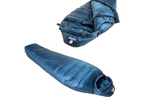 Alpin Loacker - Sacos de Dormir Ultraligero 3 Estaciones 860g el Saco de Dormir con tamaño de Mochila pequeño para Acampar y al Aire Libre
