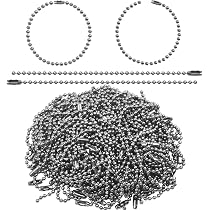 200 Stück Kugelketten-Anhänger – 10 Cm Lang, 2,4 Mm Durchmesser, In Silber & Gold