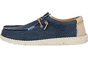 HEYDUDE - Men's Wally Coastline Jute - Casual Slip-On Shoes - Moccasin Style