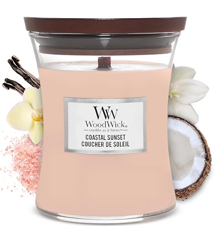 Bougie WoodWick Parfum Sapin De Fraser - Mèche Bois Crépitante - 60h Combustion - Jarre Moyenne