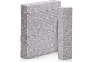 YUFFQOPC Bimsstein Reiniger Bürsten Block Reinigungsblock Grill Brick Bimsstein Reinigungs Grill Bimsstein Reinigungsstein Grill Reinigung Stein Küche Bräter Backofen（15cm） (8 Stück grau)