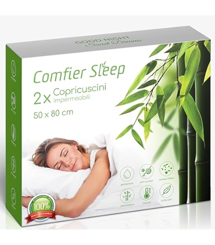 Copricuscino Antiacaro 50x70 Cm - Fodera Integrale Con Cerniera, Senza Chimici, Bianco - Foto 7