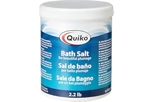 Quiko Bath Salt 1000g - for pet birds, racing pigeons & chickens - Accelerates feather changes - supports a healthy, clean and soft plumage