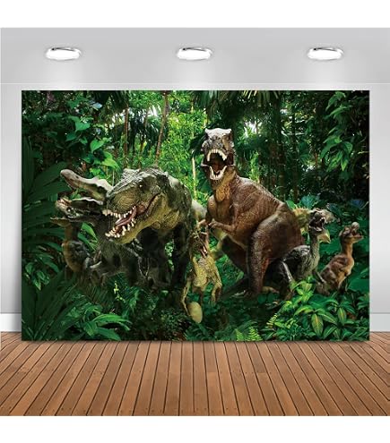 Fondo Fotográfico Dinosaurios - 2.1x1.5m (Vinilo)