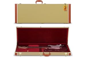 CAHAYA Electric Guitar Hard Shell Case Portable Square Guitar Case Hardshell for Standard Electric Guitars