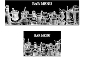 XIAOBUDIAN PVC Kitchen Mats Rugs Sets Washable Non-Slip 40x60+40x120 cm PVC Kitchen Floor Runner 2 Pieces for Kitchen,Living Room,Bedroom,Yoga Room. (Style D)