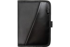 PLUSXPRES Glove Box Compartment Organizer - Car Document Holder - Owner Manual Case Pouch - Vehicle Storage Wallet for Registration & Insurance Card - Premium Auto Paperwork Holder - Log Book included - Black