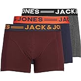 JACK &amp; JONES Noos Men's 3 Pack Boxer Briefs