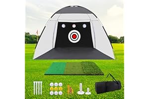 HPLSZCN Rete da golf, per allenamento da golf, con tappetino per il cortile, per interni ed esterni, idea regalo per uomini