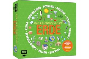 Das XXL-Entdecker-Set - Erde: 6 Modelle zum Selberbauen, Sachbuch, Experimente und Mini-Globus: Erforsche die Erde und baue einen Seismografen, eine Wetterstation, einen Solarofen u.v.m