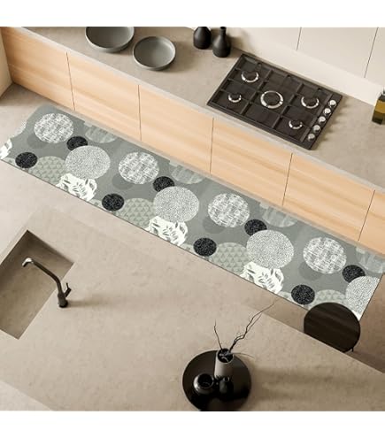 Tappeto In Ciniglia Antiscivolo 52x250 Cm - Per Cucina, Corridoio, Made In Italy - Foto 7
