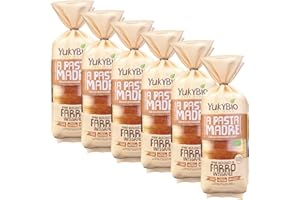 YukyBio, Pane Bauletto di Farro Integrale, Pane Biologico con Farina di Farro Integrale e Lievito Madre, Ricca Fonte di Fibre e Proteine, 100% Made in Italy, 6X400 gr