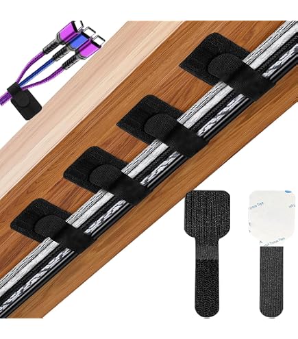 Produktbild von Kabelmanagement Set Unter Dem Schreibtisch, Kabelhalter Selbstklebend