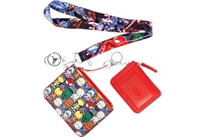 Dekewe Portefeuille, Porte Monnaie Enfant, Portefeuilles avec Lanière et Porte-clés pour Enfants, Portefeuille Enfant Cartoon