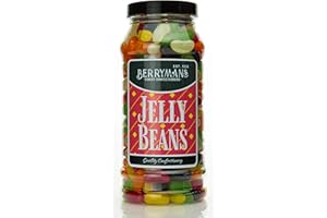 Original Jelly Beans Retro Sweets Gift Jar By Berrymans Sweet Shop - Classic Sweets, Traditional Taste.