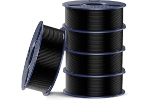 SUNLU 5 kg PETG 2.0-filament, förbättrad PETG 2.0, 3D-skrivarfilament, 1 kg per spole, totalt 5 kg, svart x 5