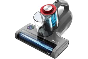 ‎KLAMER KLAMER Milbensauger 18kPa – Matratzensauger mit UV-Licht & 60°C Tiefenreinigung, Ultraschall & Schlagmodi, Anti-Verwicklungs-Bürste für Tierhaare, HEPA-Filter gegen Milben & Allergene