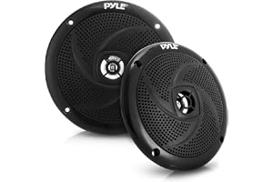 Pyle Marine högtalare vattentäta 2-vägs utomhusljudsystem 13 cm, 180 W ström, lågprofil smal design, väderbeständig stereoljud för båt, ATV, UTV och mer – par