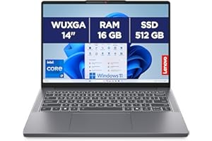 Lenovo IdeaPad Slim 3 14IRH10 - Ordinateur Portable 14'' WUXGA (Intel Core i7-13620H, RAM 16Go, SSD 512Go, Intel UHD Graphics, Windows 11 Home) Clavier AZERTY Français - Gris