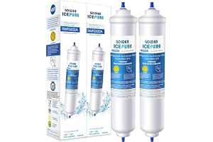 GOLDEN ICEPURE Kylskåpsvattenfilter Ersättning för Samsung DA29-10105J, DA29-10105J HAFEX/EXP, DA99-02131B, WSF-100, EF9603,L