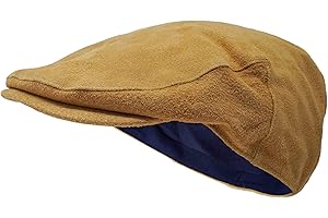 Borges & Scott The Tanner - skórzana płaska czapka - miękka czapka ze świńskiej skóry i bawełny