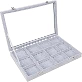 Portagioie Espositore A 2 Lati – Base In Legno, Struttura Metallo Bianco, Organizer Per Collane, Orecchini, Bracciali | Regalo Elegante Per Donna, Decorazione Casa