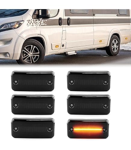 Indicatori Senza Messaggio Errore V-174206 LIGHTDELUX V-170154 Indicatori Di Direzione Laterali A LED Sinistro E Destro Con Marchio Di Controllo E Senza Messaggio Di Errore Ricambi Auto LED Omologati