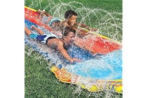 ICMINDS GIFTS Water slides – Kids water slides – Double lane slip and slide water slide – Summer Outdoor inflatable water slide for kids – outdoor pool – 16fts Kids Outdoor inflatable toy with water sprinklers
