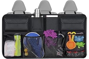 Flaconi Rangement Coffre de Voiture, Organisateur de Coffre de Voiture, Noir, CADDY, Tissu Oxford 600D, PVC Matte