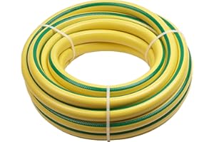 Meister Tuyau en tricot 19,05 mm (3/4") – 10 m de longueur – Pour arroser de grandes surfaces de jardins – Résistant aux plis et à l'abrasion – Résistant aux UV/Tuyau d'arrosage en PVC initial /