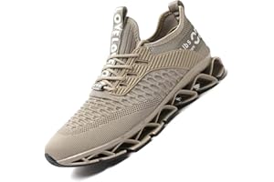 WREZATRO Men's Running Shoes Mesh Athletic Sport Sneakers Gym Fashion Trainers Tennis Casual Walking Zapatos