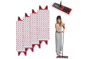 ZRODEN 4 Pièces pour Vileda Recharge Microfibre Serpillere, pour Ultramax/UltraMax Turbo Serpillère, Recharge Balai pour Vileda Absorption Supérieure pour Tous Types De Sols