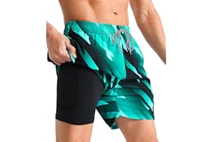 APTRO Mens Swimming Shorts Swimming Trunks Men Compression Liner Swim Shorts 7" Board Shorts 01