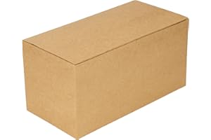 Belle Vous Cajas de Cartón Kraft Marrones (Pack de 20) Medidas de las Cajas 23 x 11,5 x 11,5 cm - Caja Kraft Fácil Ensamblado para Presentación - Cajitas para Regalos, Fiestas, Cumpleaños, Bodas