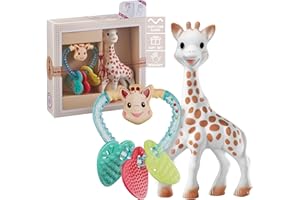 Coffret naissance prêt à offrir Sophie la girafe et hochet coeur - Vulli